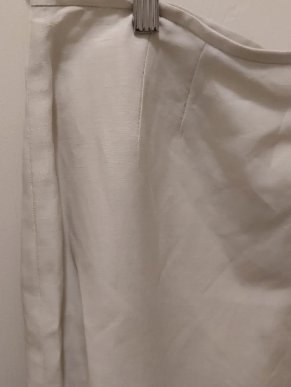 Preston & York Cream Straight Midi Skirt